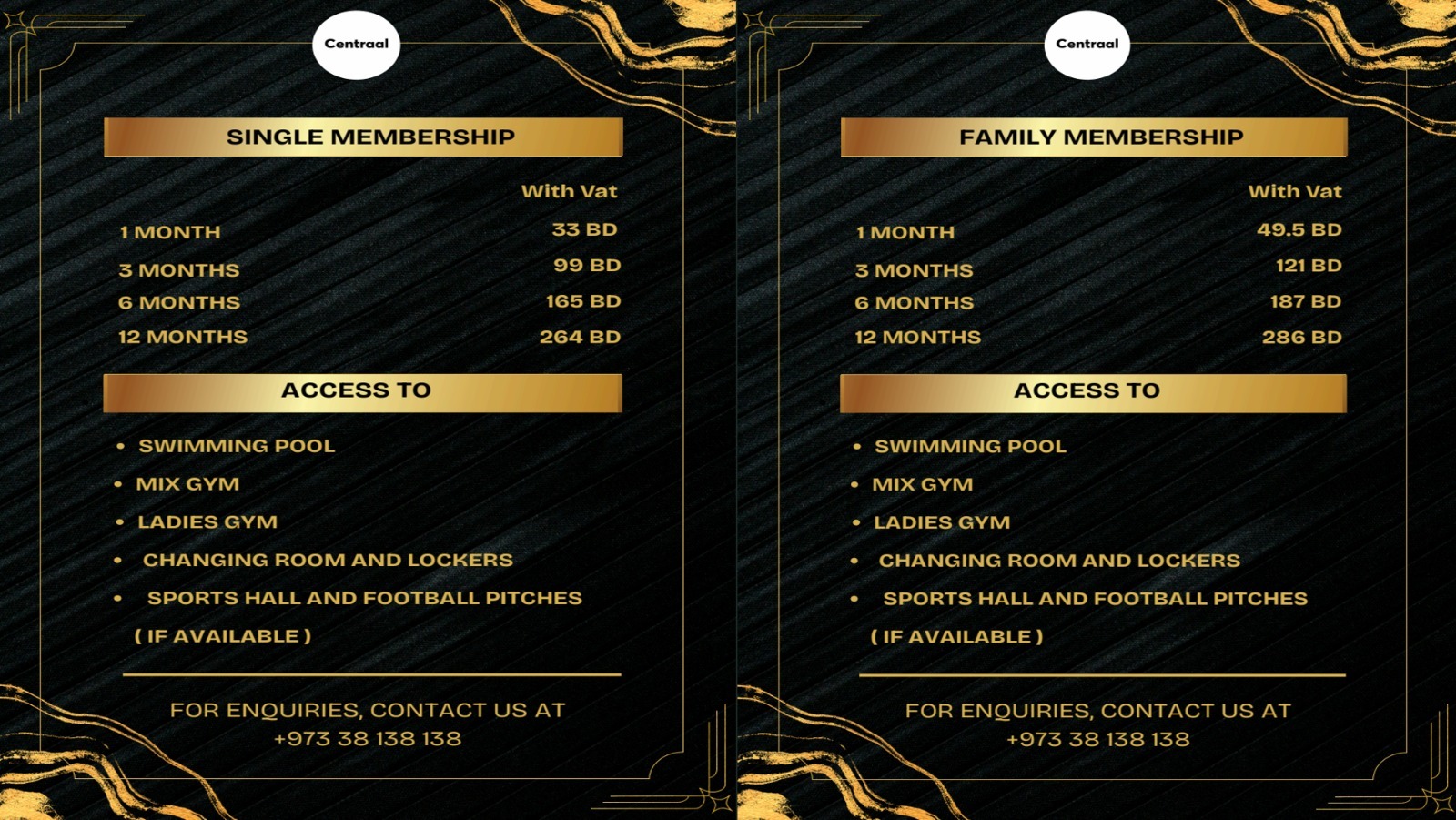 Centraal Club membership fees